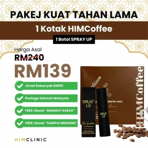 PAKEJ 1 HIM COFFEE + 1 SPRAY UP